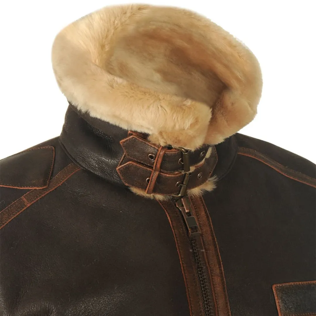 Adrian | Vintage Fur-Lined Aviator Jacket