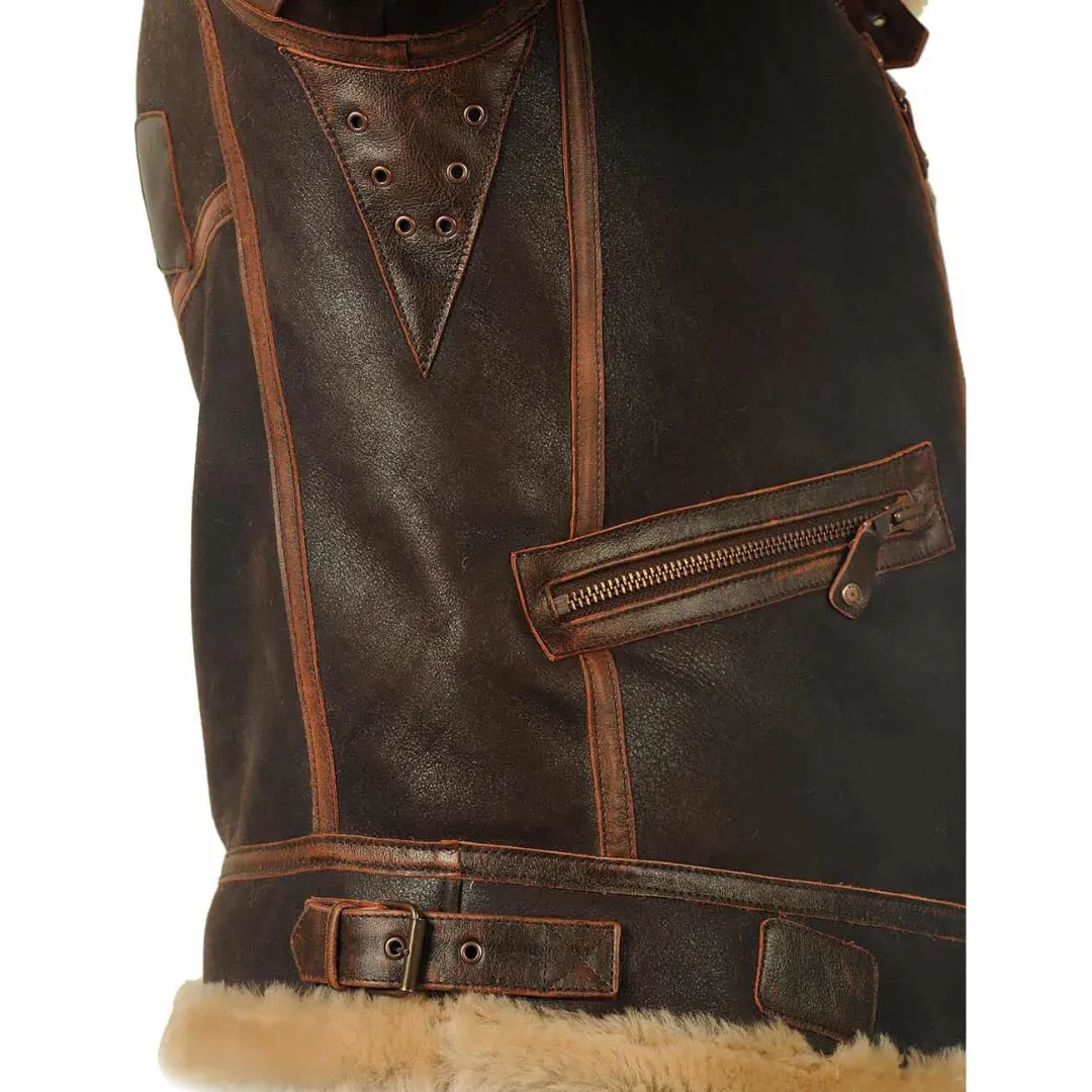 Adrian | Vintage Fur-Lined Aviator Jacket