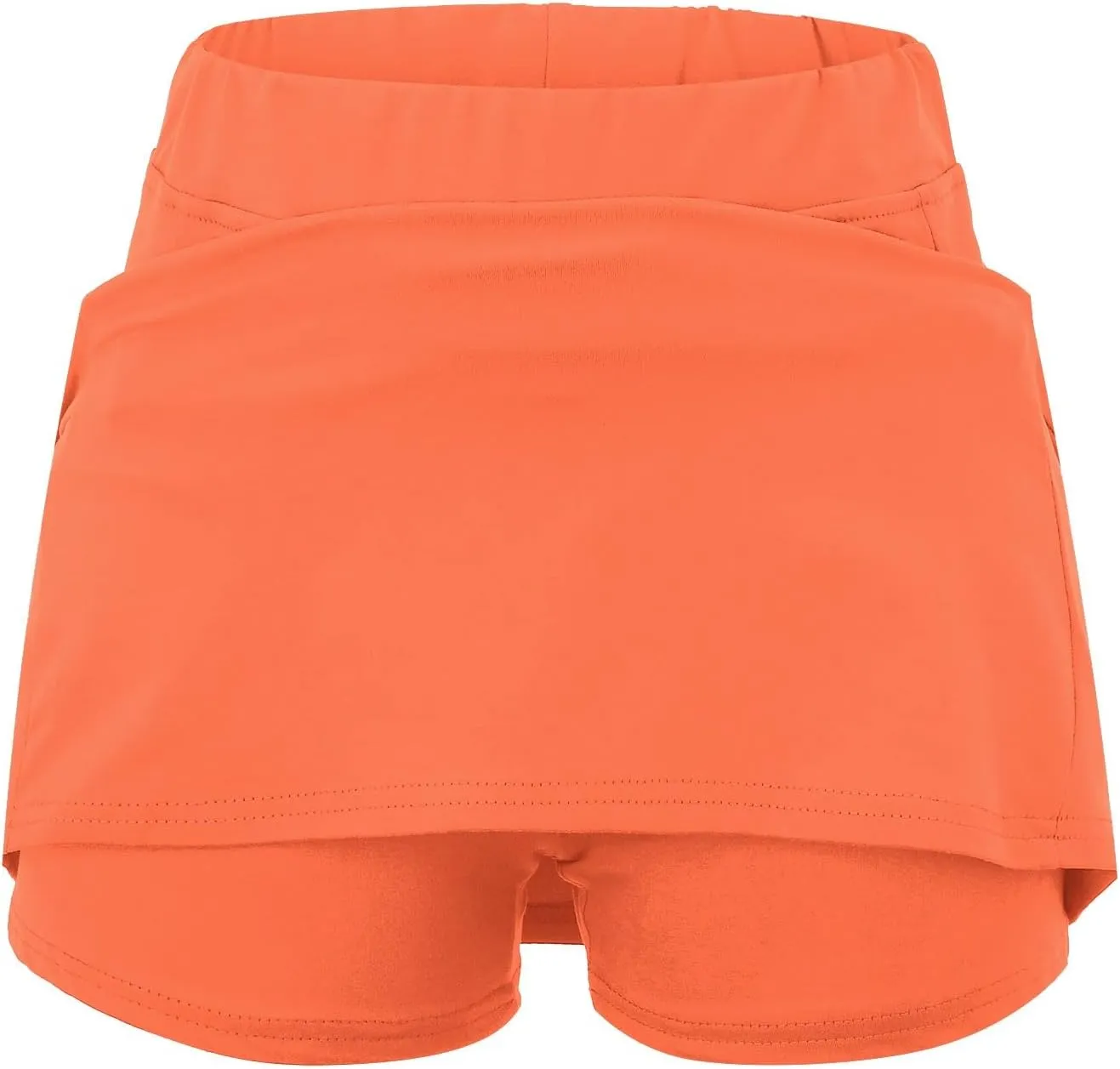 Athletic Skirts Women Solid Mid Waist Culottes Short Skirts Skinny Pants Tummy Control Plus Size Skort Womens Golf