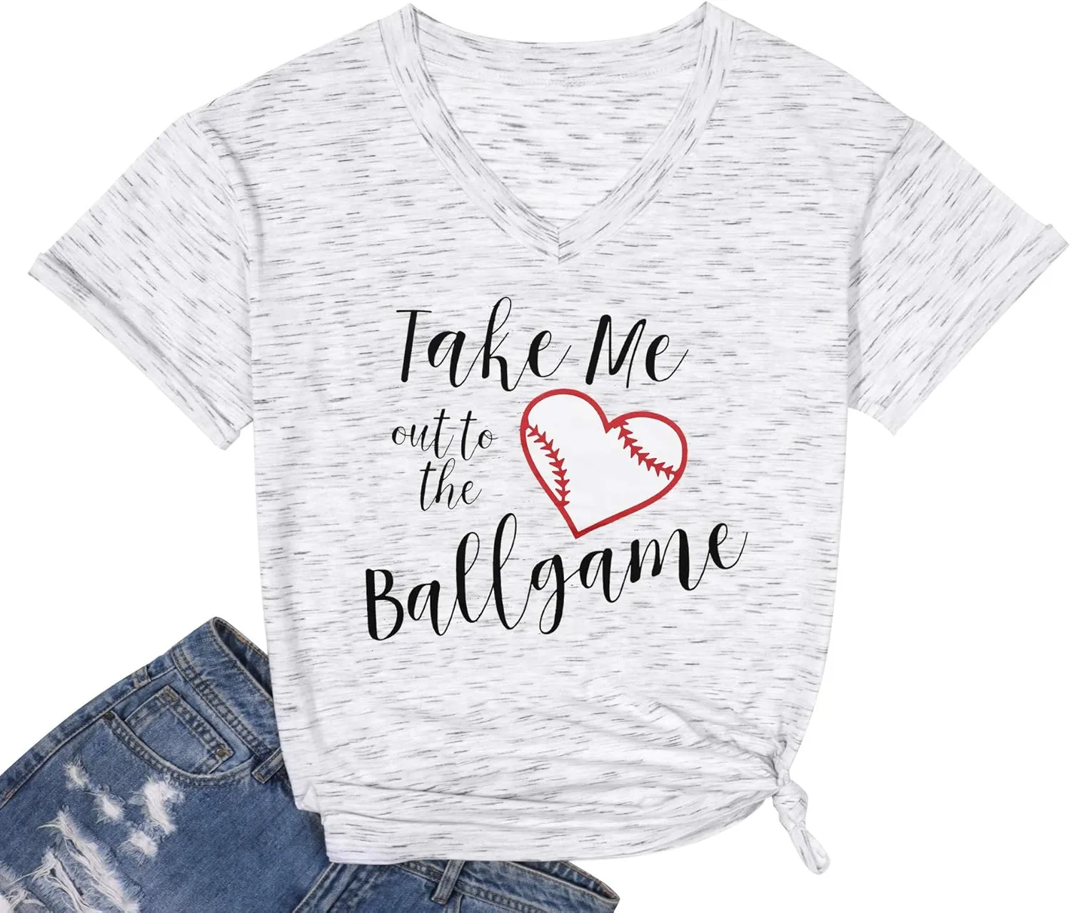 Baseball Mom T-Shirt Women Letter Print Funny Baseball Graphic Tees Tops Short Sleeve Casual Tee