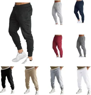 BIFUTON Joggers for Men Slim Fit Tapered Leg Pants Lace Up Athletic Sweatpants Lightweight Sports Running Pants with Pockets