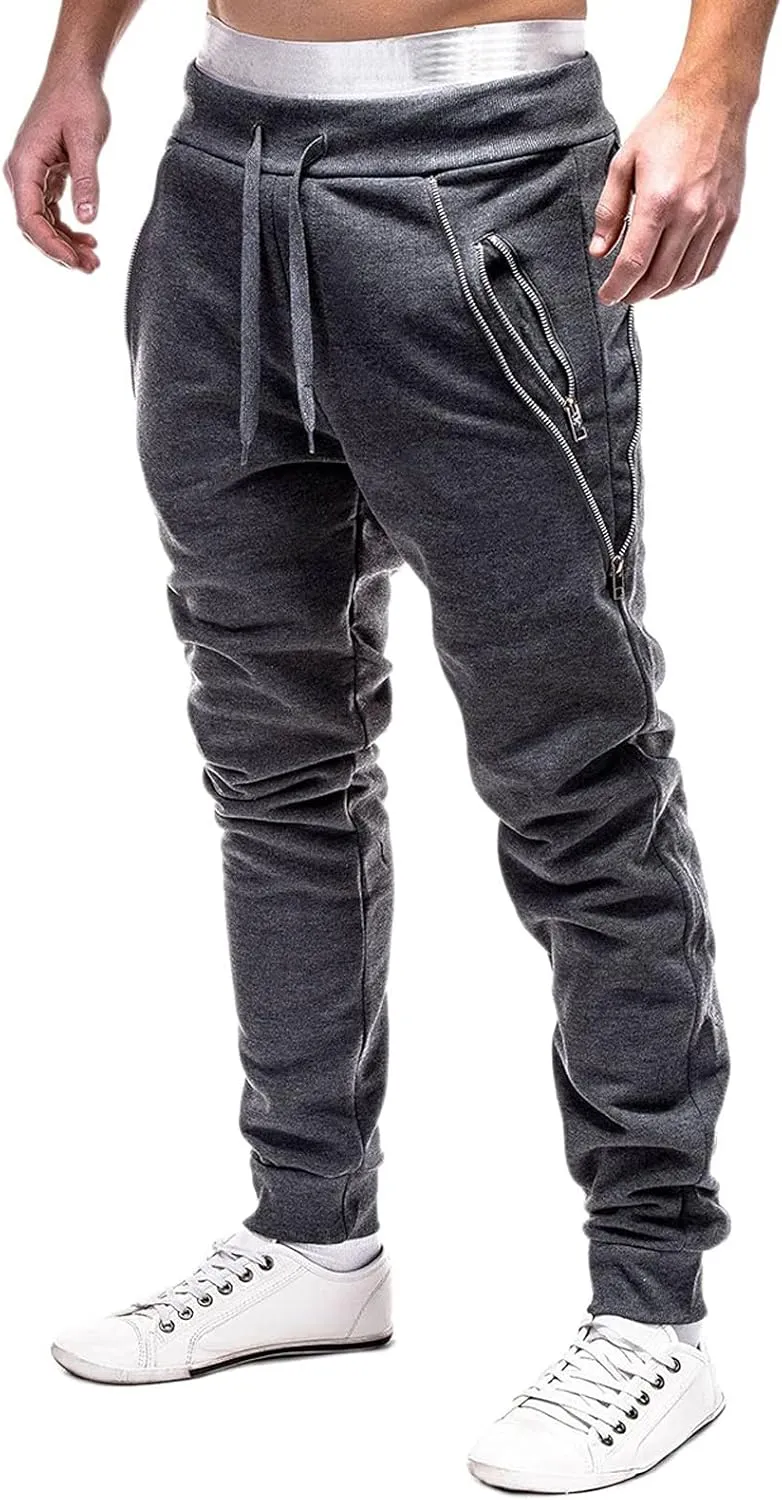 Big and Tall Sweatpants for Men Cotton Pants Open Bottom Straight Leg Sweat Pants Pockets Men's Tech Fleece Active