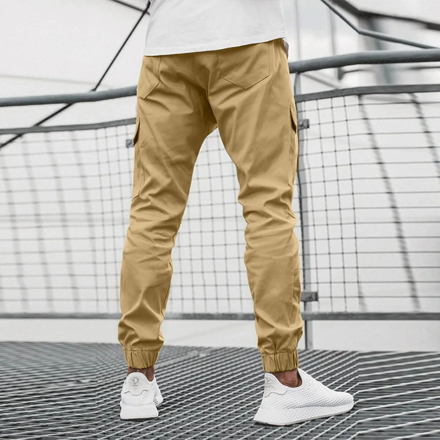 Big and Tall Sweatpants for Men Joggers Quick Dry Cargo Hiking Trousers Track Running Workout Athletic Travel Golf