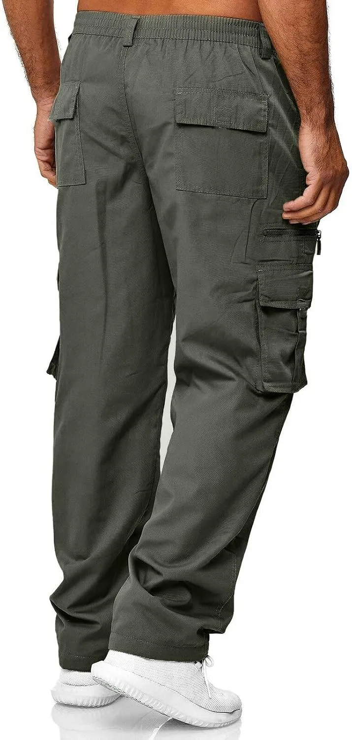 Big and Tall Sweatpants for Men Slim Fit Fleece Lined Sweatpants Plain Zipper Pockets Pants Gym Sports Joggers Every