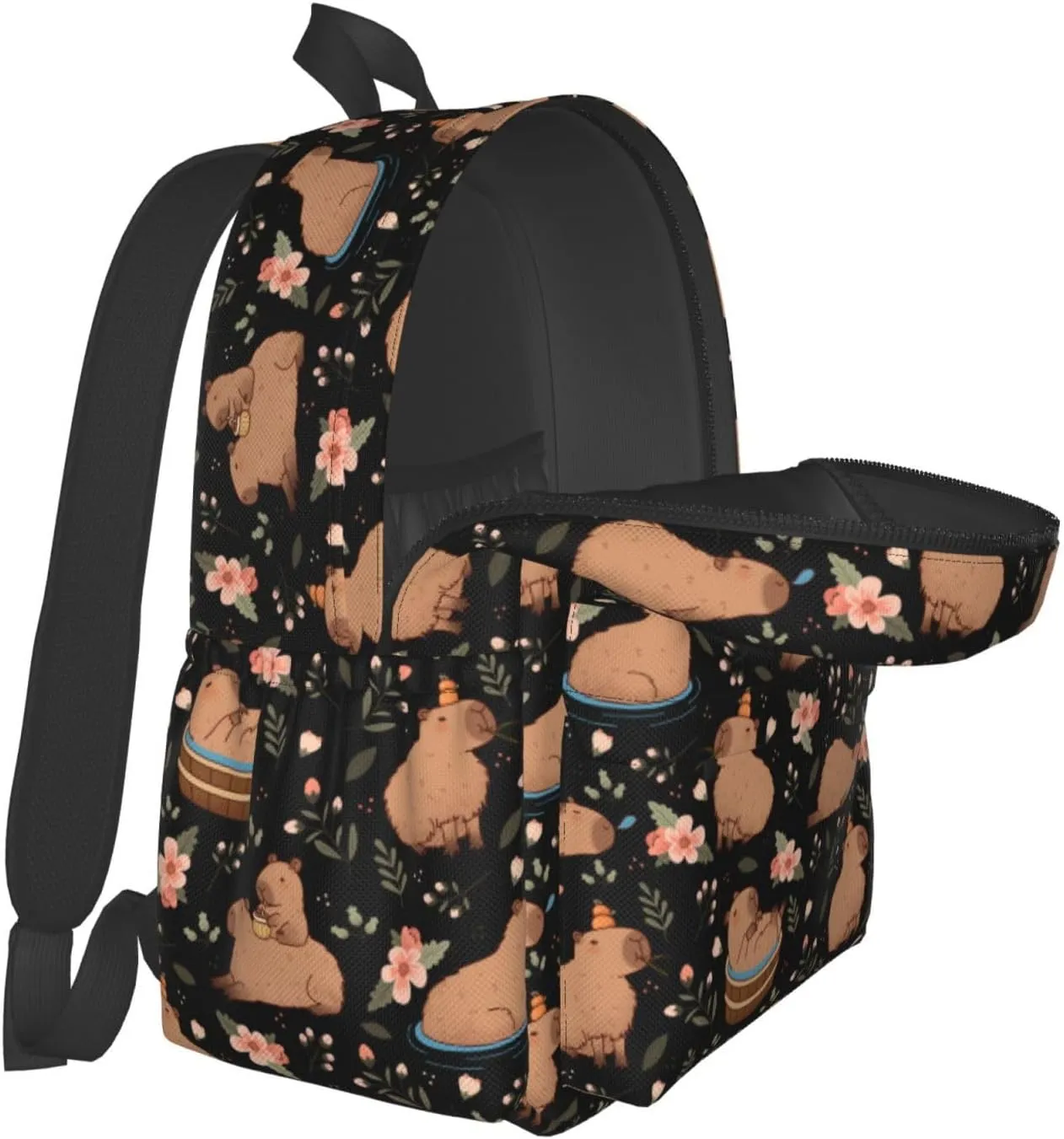 Capybaras Backpack for Women 16.9 inch Travel Casual Laptop Backpack Lightweight Waterproof Hiking Daypack
