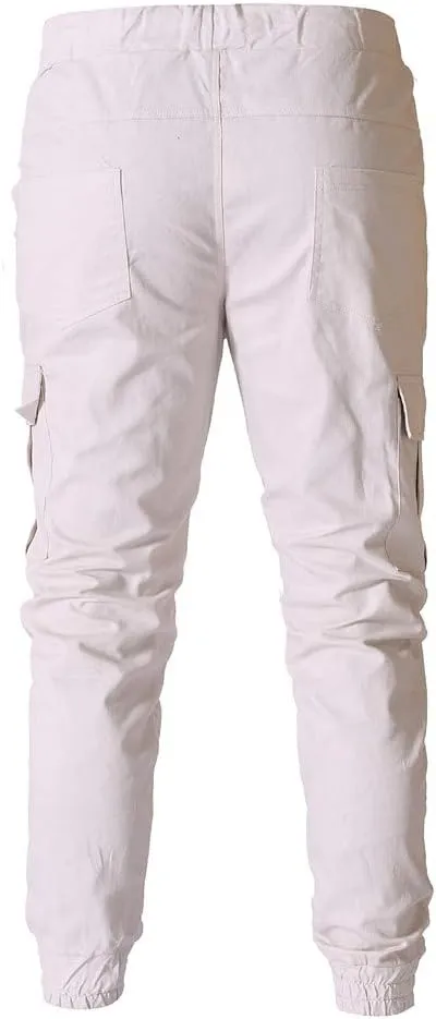 Cargo Pants for Men Big and Tall Baggy Pants with Zipper Pockets Man's Lightweight Hiking Ripstop Cargo Pants Regular