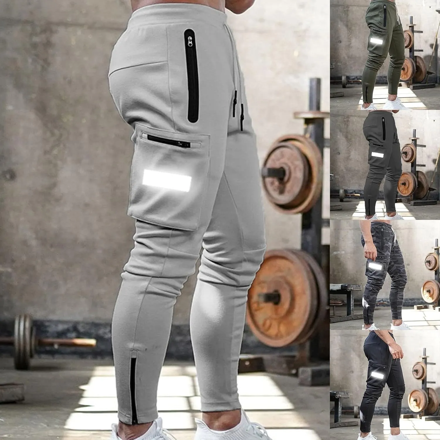 Cargo Pants for Men Big and Tall, Fit Lightweight Joggers for Men Track Pant Men's Jogging Pants Hiking Sweat Pants