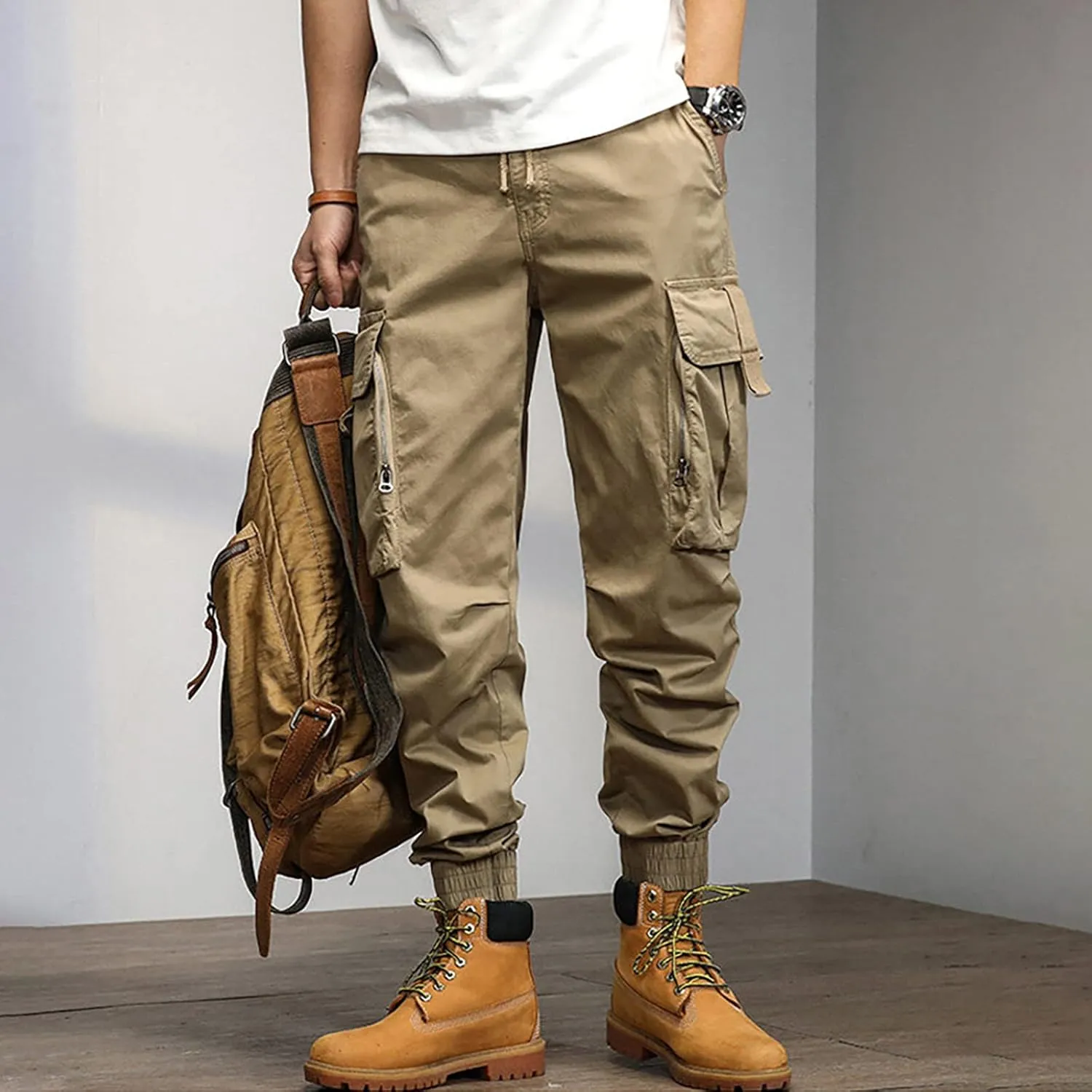 Cargo Pants for Men Big and Tall, Fitness Long Pants Sweatpants for Men Jogger Big and Tall Mens Tactical Work Pants