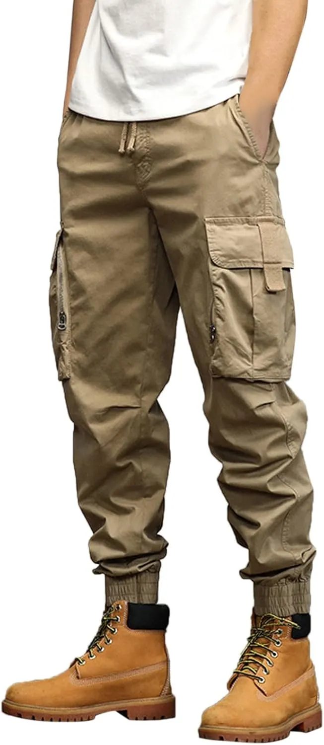 Cargo Pants for Men Big and Tall, Fitness Long Pants Sweatpants for Men Jogger Big and Tall Mens Tactical Work Pants