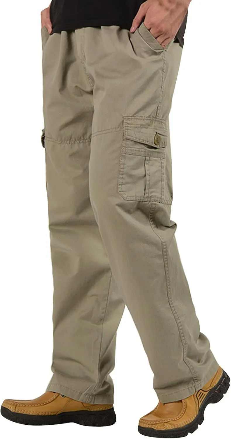 Cargo Pants for Men Big and Tall Pants for Men Skinny Mens Dress Pants - Stretch Slim Fit Business Casual Dress Pants