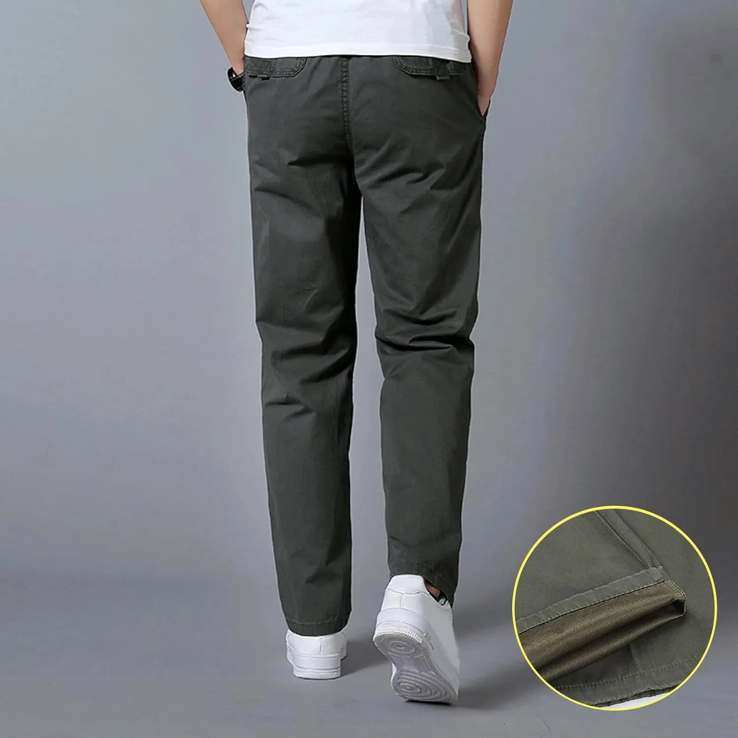 Cargo Pants for Men Big and Tall, Sweatpants with Pockets Drawstring Athletic Pants Joggers Running Sports Sweatpants