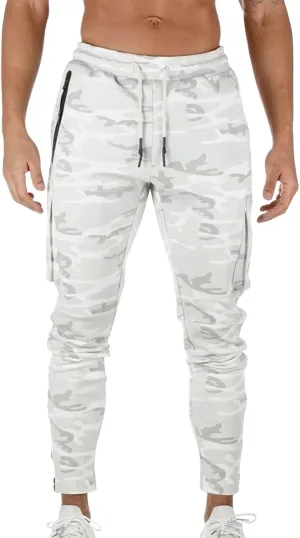 Cargo Pants for Men Big and Tall Winter Sweatpants for Mens Thick Warm Jogger Pants Cinch Bottom Running Joggers Soft