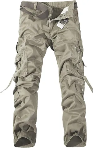 Cargo Pants for Men Big and Tall, with Pockets Men Sport Athletic Outdoor Joggers Pants Lightweight Casual Work Cargo