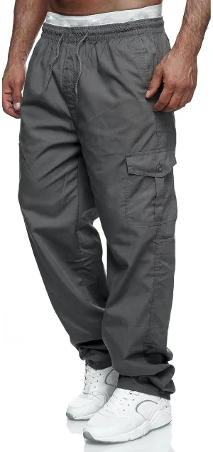 Cargo Pants for Men Work Pockets Mens Sweatpants Slim Fit Sports Active Joggers for Men Elastic Waist Mens Sweatpants