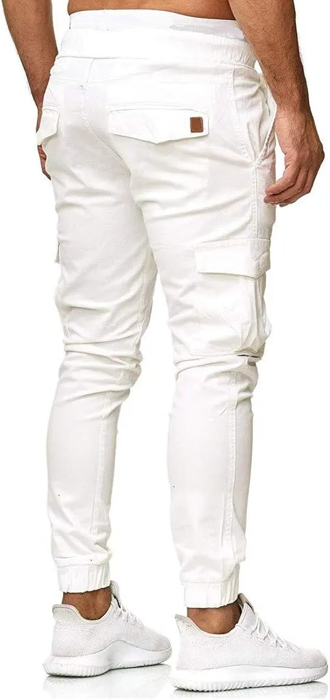 Cargo Sweatpants for Men Big and Tall Mens Fashion Cargo Pants Work Pants Loose Fit Lightweight Workwear Casual Cargo