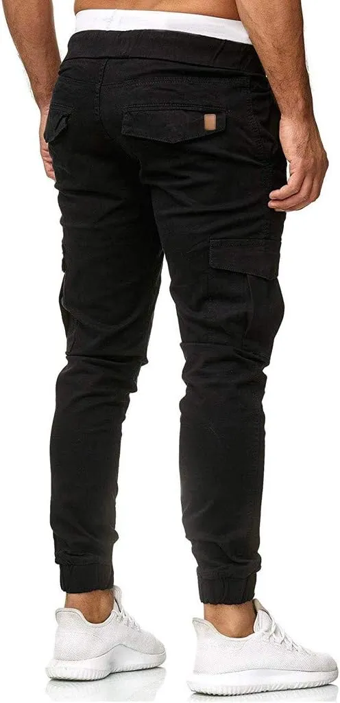 Cargo Sweatpants for Men Big and Tall Mens Fashion Cargo Pants Work Pants Loose Fit Lightweight Workwear Casual Cargo