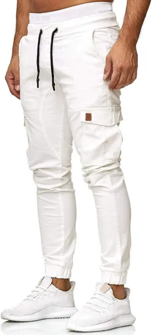 Cargo Sweatpants for Men Big and Tall Mens Fashion Cargo Pants Work Pants Loose Fit Lightweight Workwear Casual Cargo