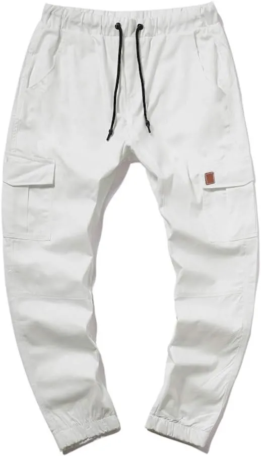 Cargo Sweatpants for Men Big and Tall Mens Fashion Cargo Pants Work Pants Loose Fit Lightweight Workwear Casual Cargo
