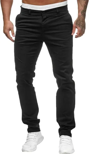 Cargo Sweatpants for Men Khaki Baggy Pants with Zipper Pockets Man's Lightweight Hiking Ripstop Cargo Pants Regular