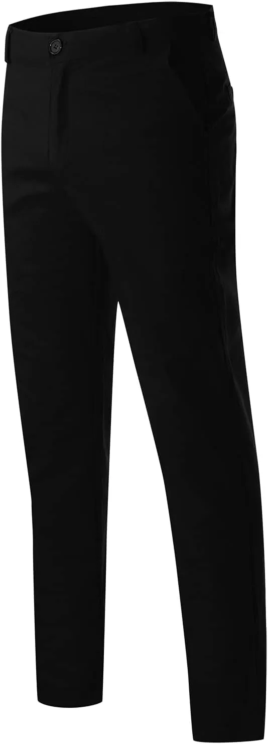 Cargo Sweatpants for Men Khaki Baggy Pants with Zipper Pockets Man's Lightweight Hiking Ripstop Cargo Pants Regular