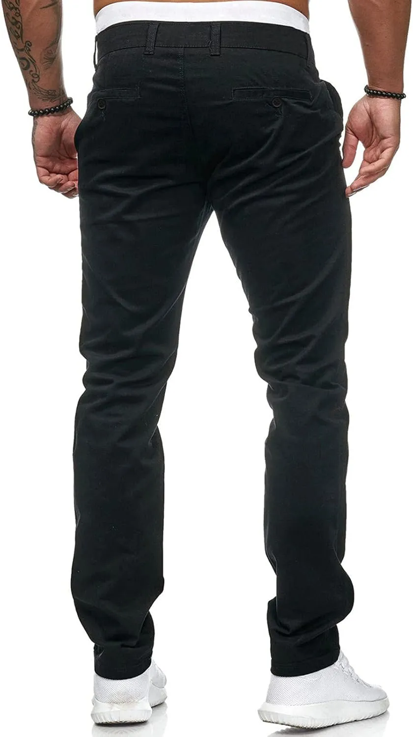 Cargo Sweatpants for Men Khaki Baggy Pants with Zipper Pockets Man's Lightweight Hiking Ripstop Cargo Pants Regular
