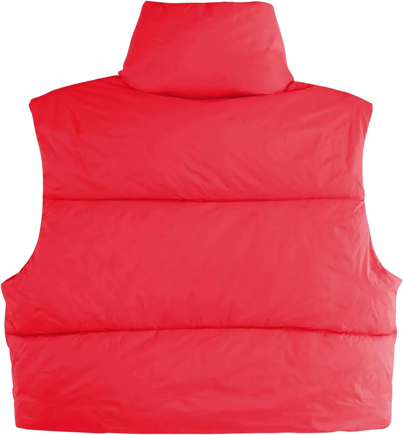 Century Star Cropped Puffer Vest Women's Outerwear Vests Puffy Sleeveless 2024 Quilted Christmas Vest Tops Jackets Coat Zip