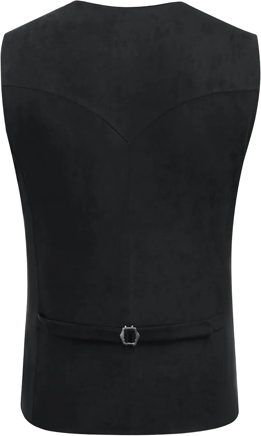 COOFANDY Men's Suede Leather Suit Vest Casual Western Vest Jacket Slim Fit Vest Waistcoat