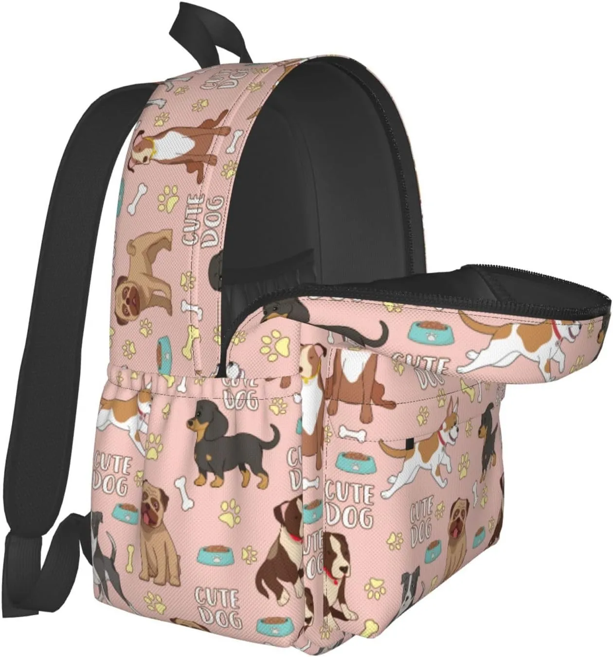 Cute Dogs Backpack for Women 16.9 inch Travel Casual Laptop Backpack Lightweight Waterproof Hiking Daypack