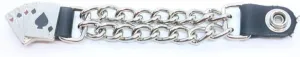 Daniel Smart Motorcycle Vest Extender - Silver Double Chain Biker Vest Extender with Butterfly Design & Snap Button 1-PCS