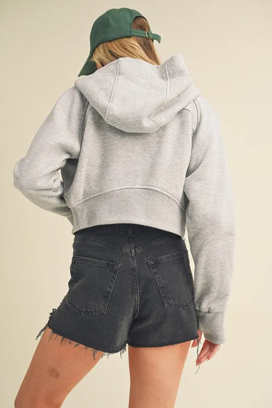 Deva Cropped Hooded Jacket
