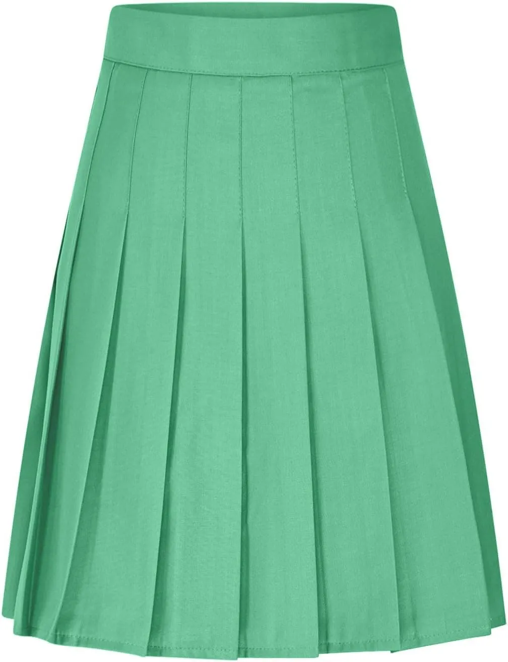 Elegant Knee Length Skorts Skirts for Women High Waisted Solid Color Pleated Skirt Casual Athletic Golf Tennis Skort