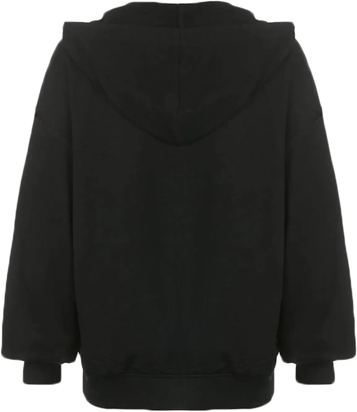 Faretumiya Women Y2k Hoodie Graphic Oversized Zip Up Sweatshirt Grunge Aesthetic Jacket Harajuku Hooded Streetwear
