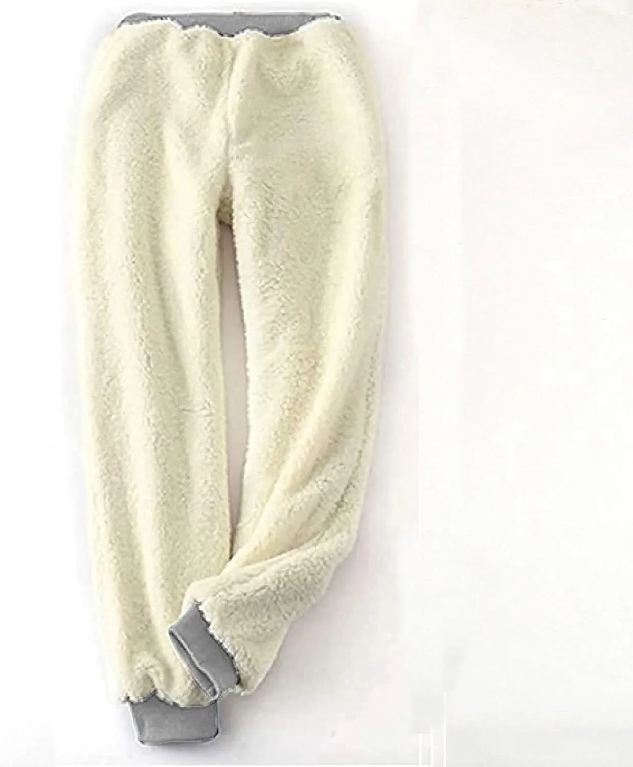 Fleece Lined Sweatpants Women Winter High Waist Drawstring Jogger Sweat Pants Elastic Waist Leggings Casual Trousers