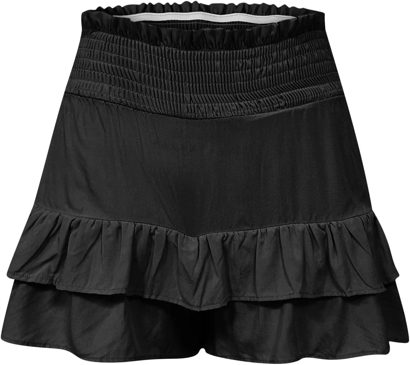 Flowy Shorts for Women Summer Casual High Waisted Ruffles Pleated Tennis Mini Skirt Tummy Control Athletic Golf Skort