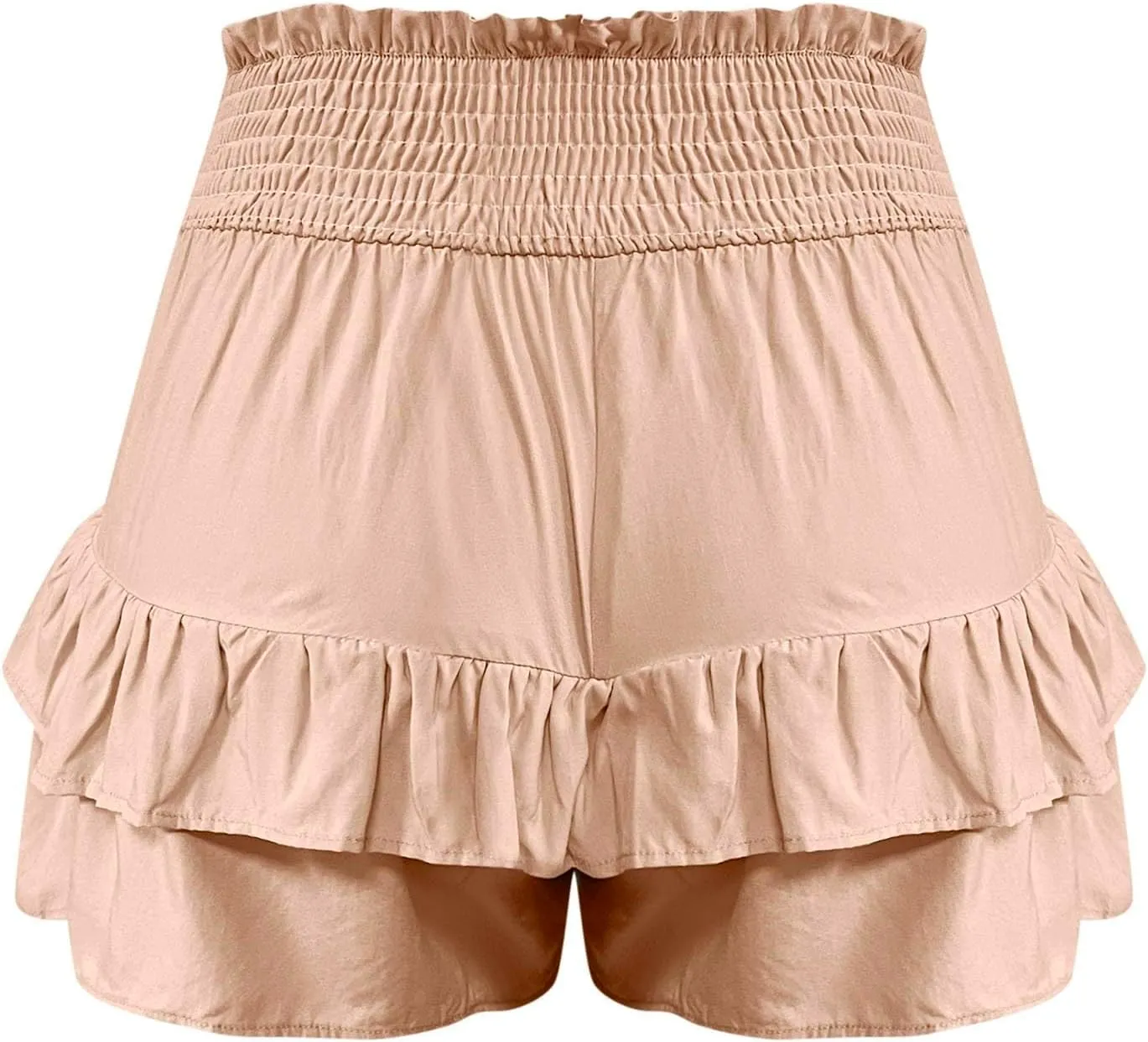 Flowy Shorts for Women Summer Casual High Waisted Ruffles Pleated Tennis Mini Skirt Tummy Control Athletic Golf Skort