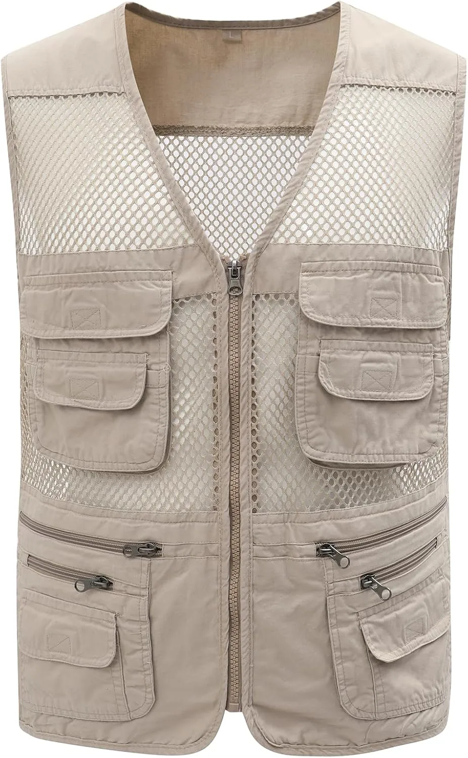 Gihuo Men's Utility Vest Fishing Safari Vest Summer Travel Vest with Pockets