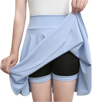 Golf Athletic Skirt for Women High Waisted with Pockets Inner Shorts for Skater Skirt Summer Sexy Short Skirt Shorts