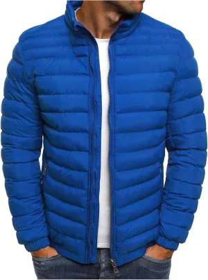 Leisure and Size Blouse Coat Pocket Plus Winter Men's Cotton-Padded Top Autumn Zip Jacket Men's Down Jackets &