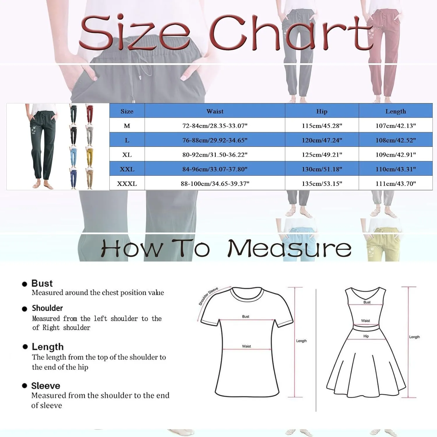Linen Pants for Women Ladies Casual Summer Loose Beach Solid Color Plus Size High Waist Linen Pants Plus Size Ankle Trousers