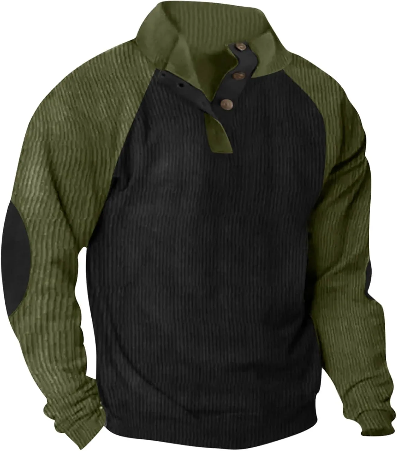 Man Fashion Casual Sports Stand Collar Button Patchwork Short Sleeve Stand-up Collar Blouse Shirt Tops 2024 Mens