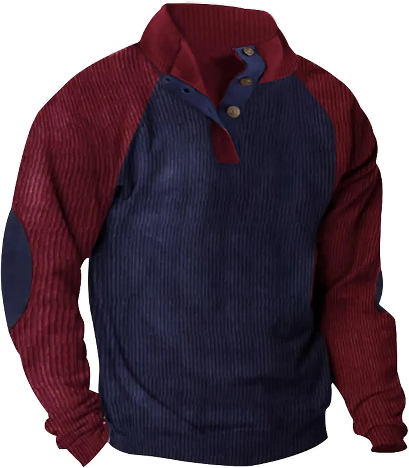 Man Fashion Casual Sports Stand Collar Button Patchwork Short Sleeve Stand-up Collar Blouse Shirt Tops 2024 Mens