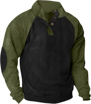 Man Fashion Casual Sports Stand Collar Button Patchwork Short Sleeve Stand-up Collar Blouse Shirt Tops 2024 Mens