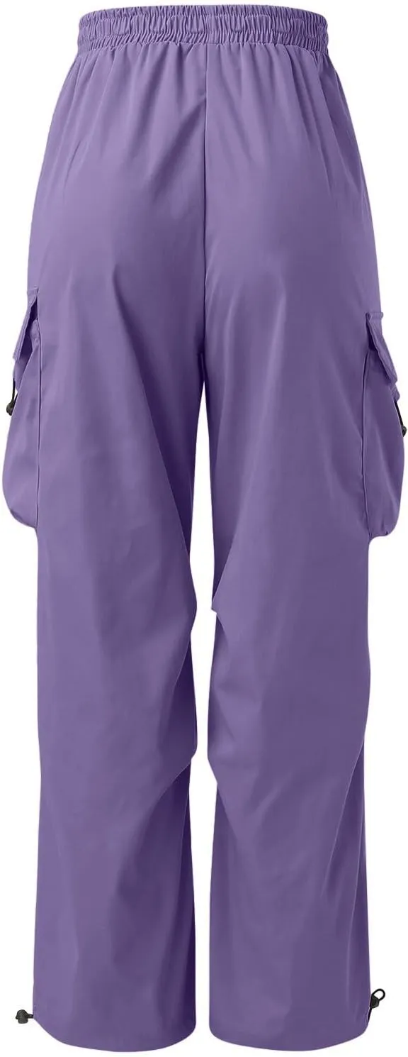 Men's Baggy Cargo Pants Casual Parachute Pants Cotton Loose Fit Hip Hop Pant Multi Pockets