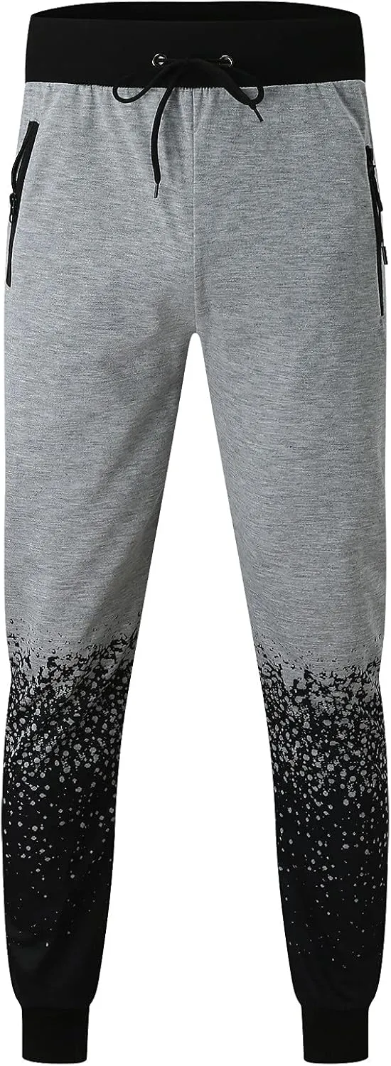 Men's Cargo Sweatpants Pockets Fleece Sweatpants for Men Women Letter Print Elastic Waist Jogger Pant Hip Hop Running