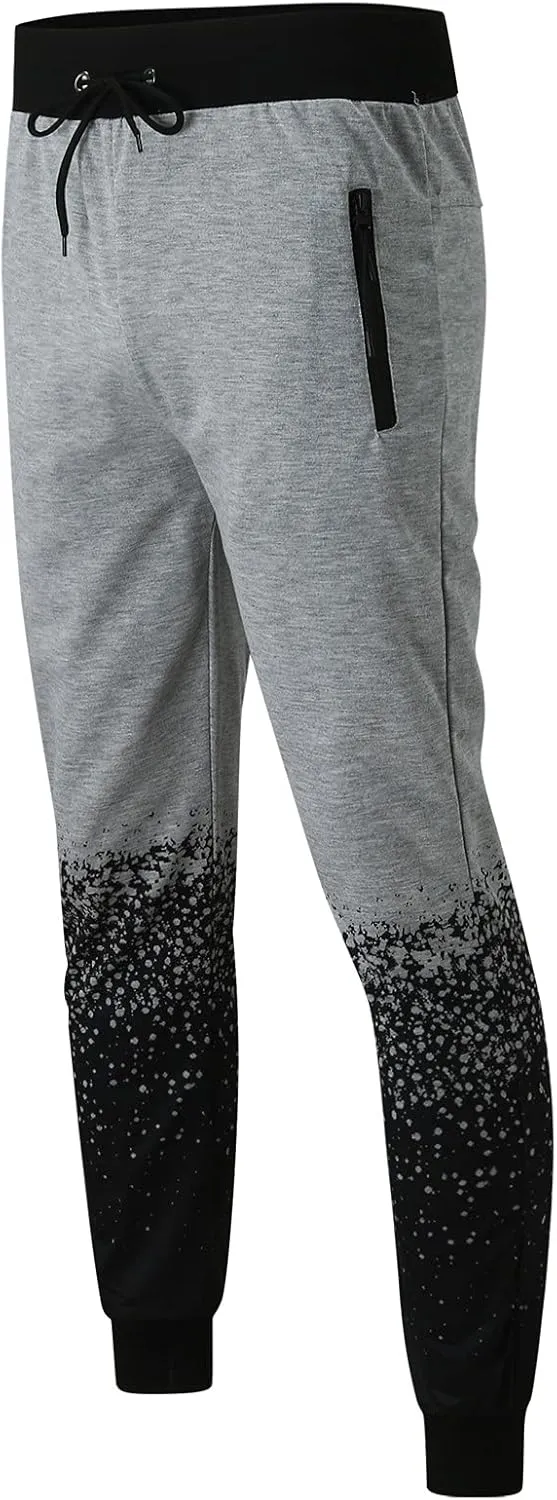 Men's Cargo Sweatpants Pockets Fleece Sweatpants for Men Women Letter Print Elastic Waist Jogger Pant Hip Hop Running