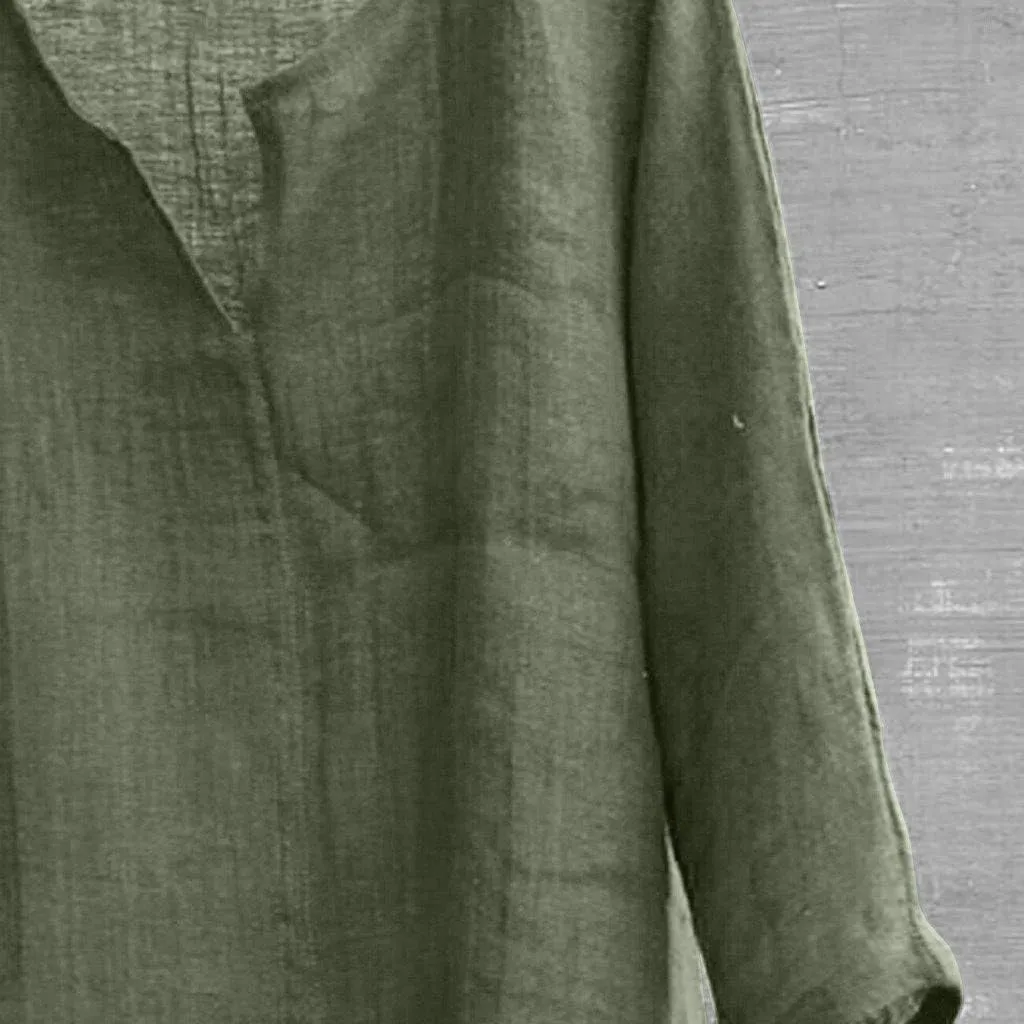 Mens Dress Shirts Slim Fit Tall Brief Casual Comfy Loose Sleeve Shirt Breathable Blouse T Color Striped Shirt