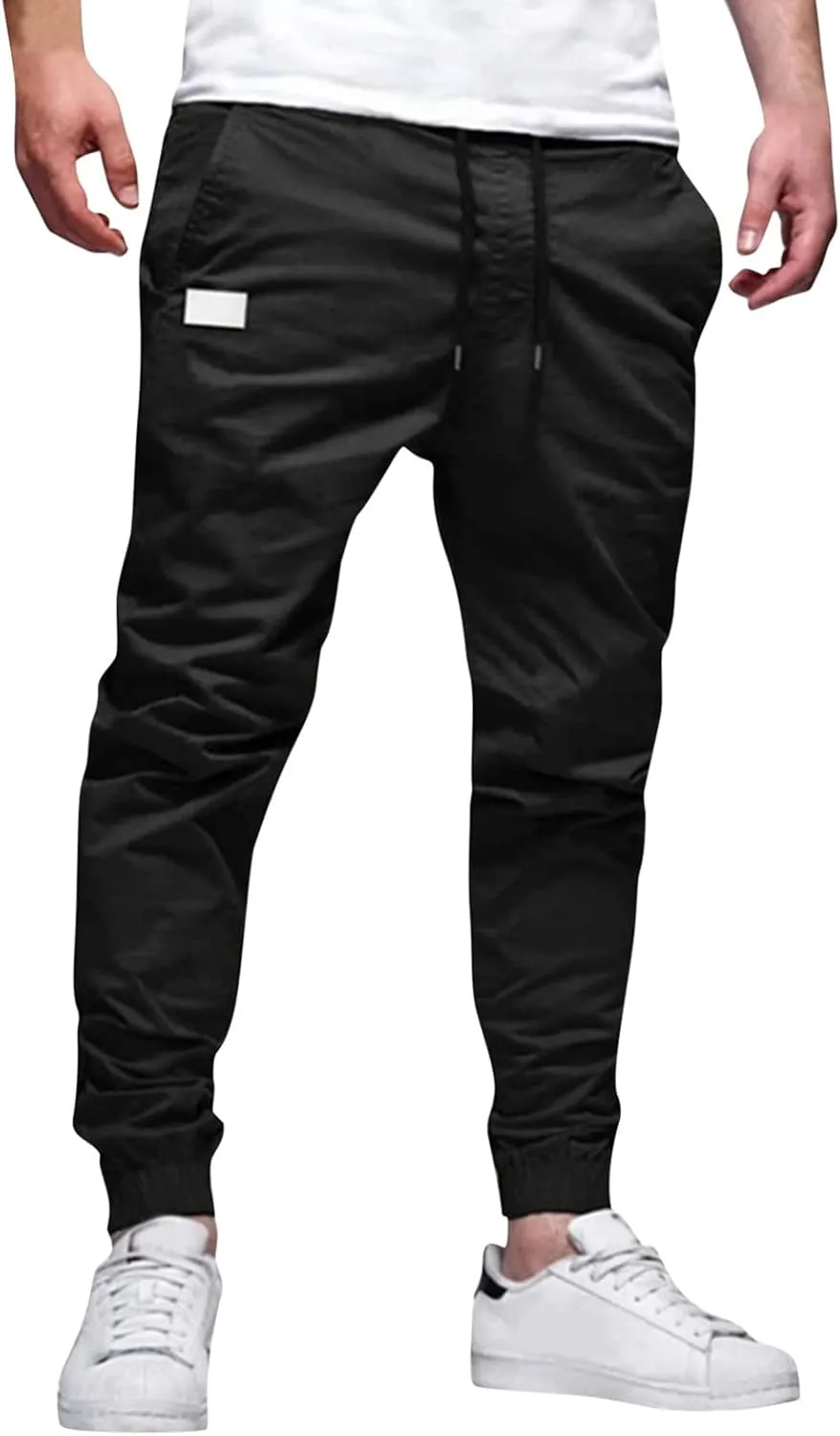 Mens Sweatpants Joggers Pants Man Waist Athletic Sports Sweats Casual Trousers Pants Sweatpants for Men with Pockets