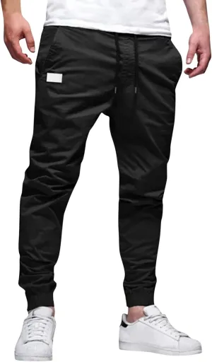 Mens Sweatpants Joggers Pants Man Waist Athletic Sports Sweats Casual Trousers Pants Sweatpants for Men with Pockets