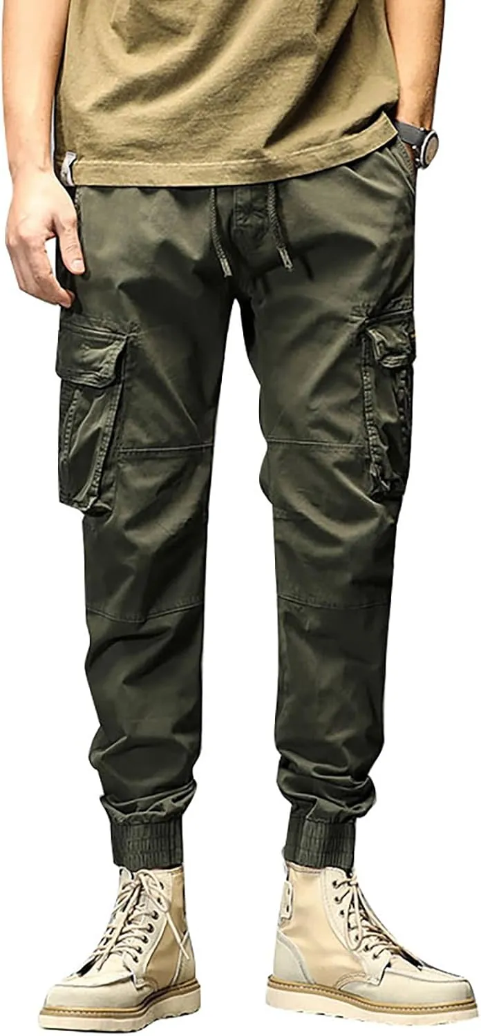 Mens Sweatpants with Pockets Waist Straight Leg Cargo Pants with Pockets Mens Sweatpants Big and Tall Fleece Lined
