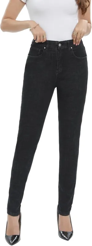 MetHera Women's Mia High Rise Stretch Skinny Shaping Jeans